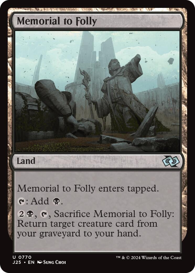 Image for Memorial to Folly (Foundations Jumpstart) (770) - Magic: The Gathering