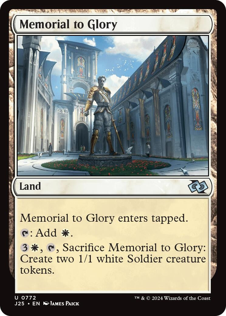 Image for Memorial to Glory (Foundations Jumpstart) (772) - Magic: The Gathering