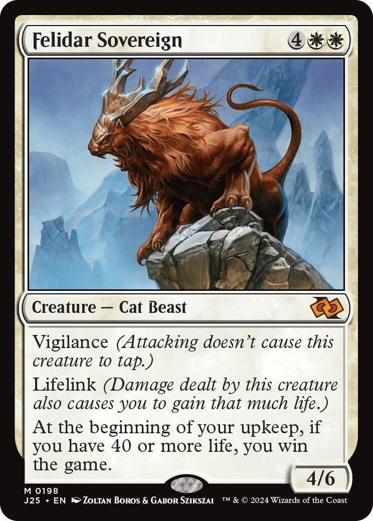 Image for Felidar Sovereign (Foundations Jumpstart) (198) - Magic: The Gathering