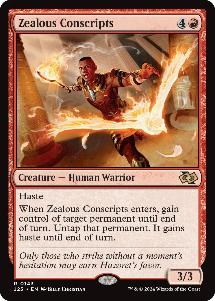 Image for Zealous Conscripts (Foundations Jumpstart) (143) - Magic: The Gathering