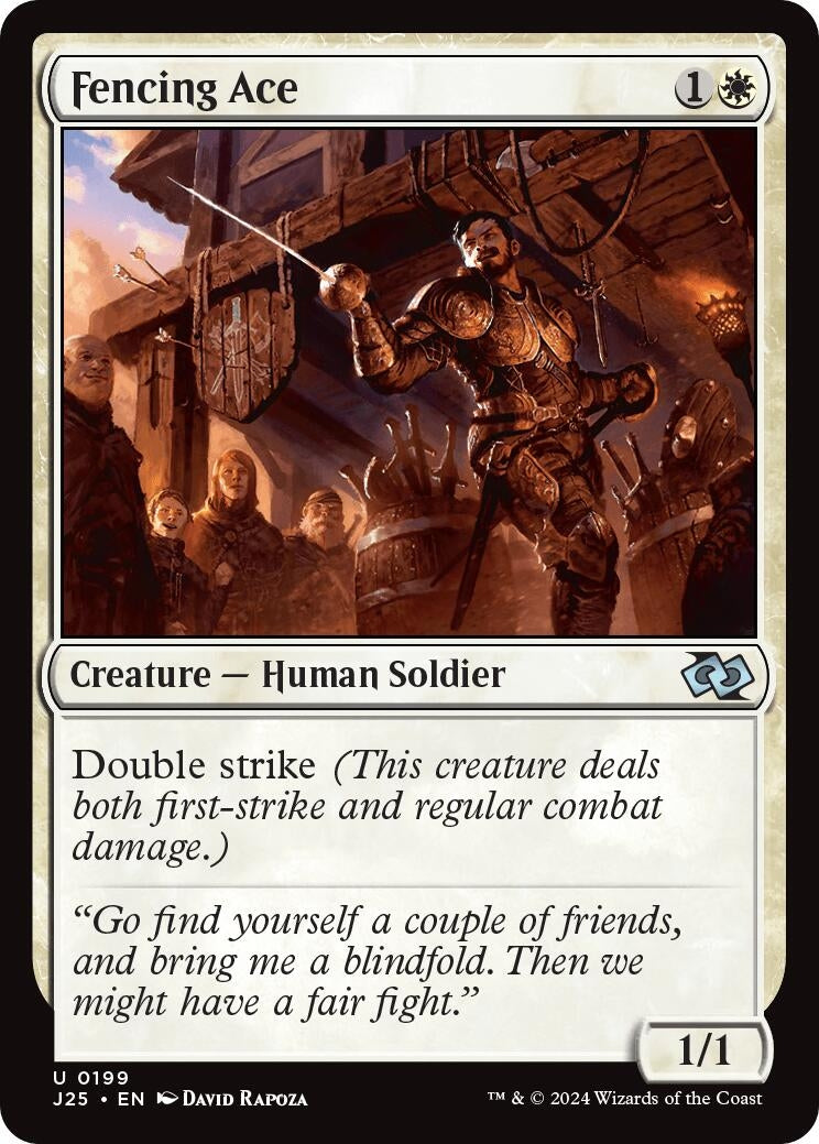 Image for Fencing Ace (Foundations Jumpstart) (199) - Magic: The Gathering