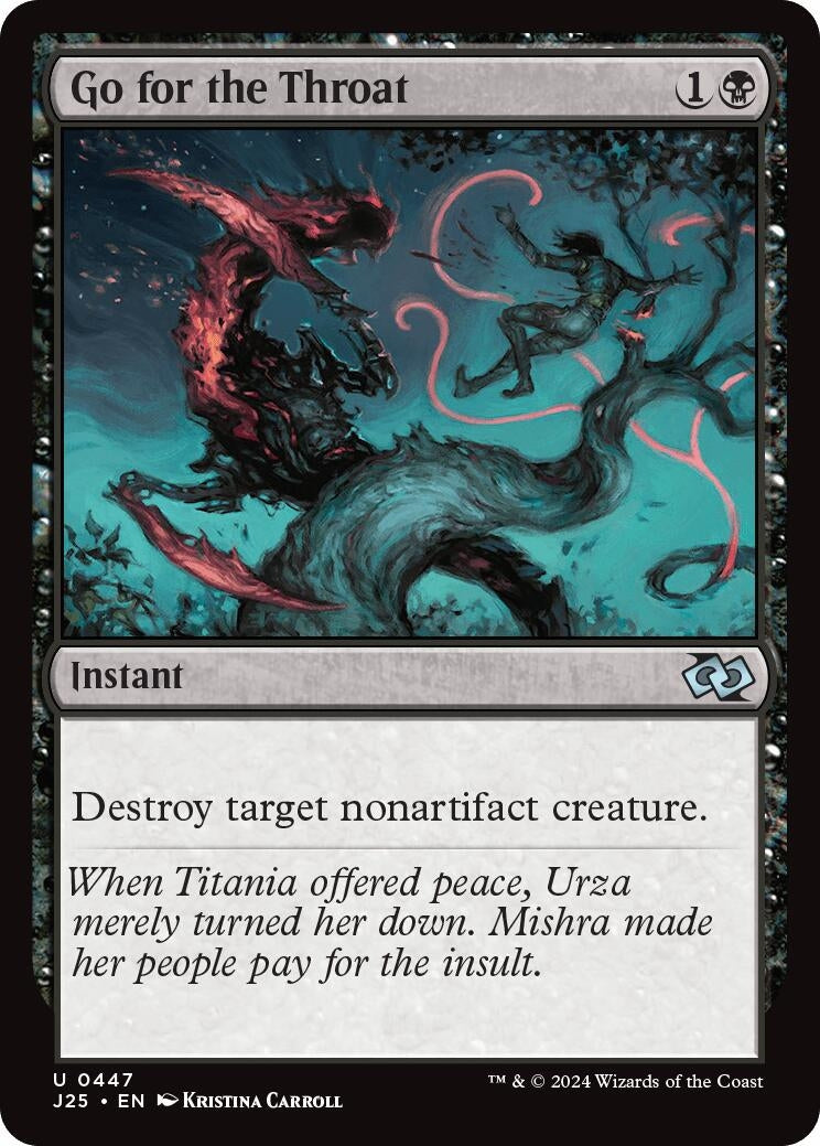 Image for Go for the Throat (Foundations Jumpstart) (447) - Magic: The Gathering