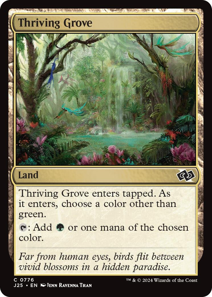 Image for Thriving Grove (Foundations Jumpstart) (776) - Magic: The Gathering