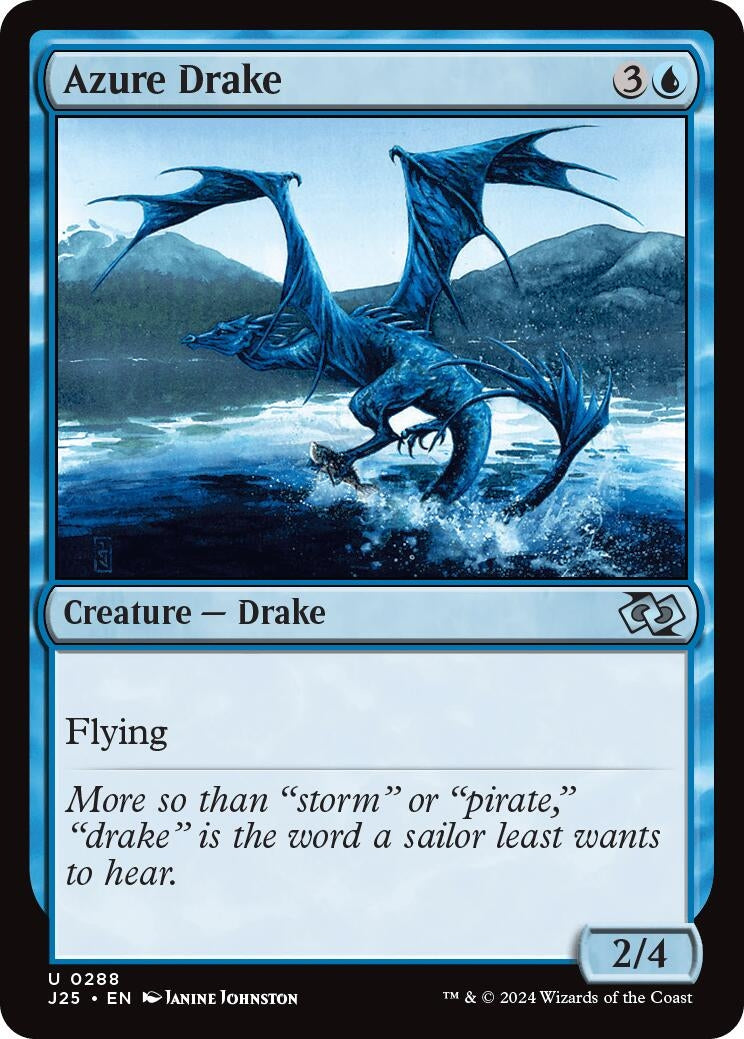 Image for Azure Drake (Foundations Jumpstart) (288) - Magic: The Gathering
