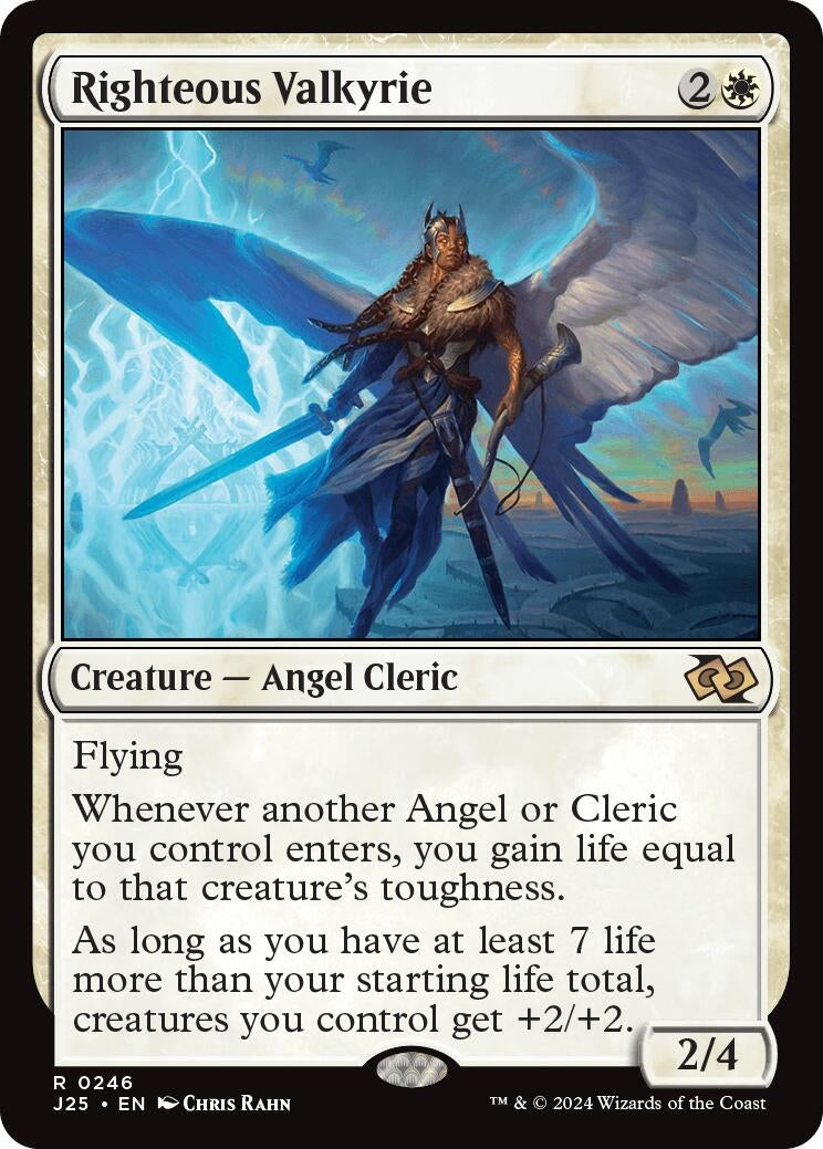 Image for Righteous Valkyrie (Foundations Jumpstart) (246) - Magic: The Gathering