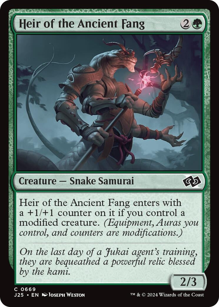 Image for Heir of the Ancient Fang (Foundations Jumpstart) (669) - Magic: The Gathering