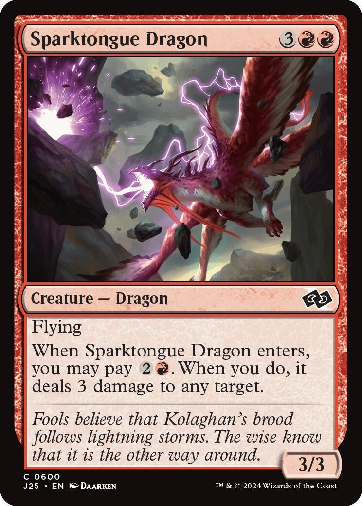 Image for Sparktongue Dragon (Foundations Jumpstart) (600) - Magic: The Gathering