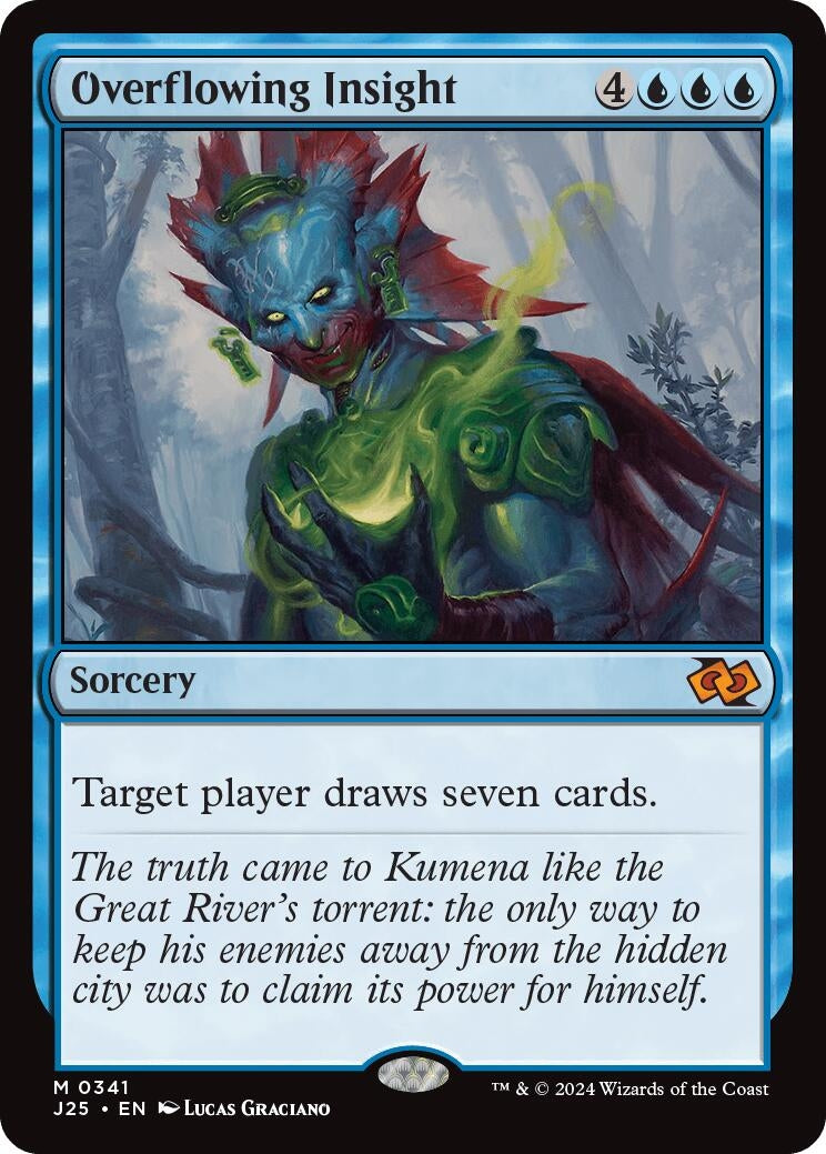 Image for Overflowing Insight (Foundations Jumpstart) (341) - Magic: The Gathering