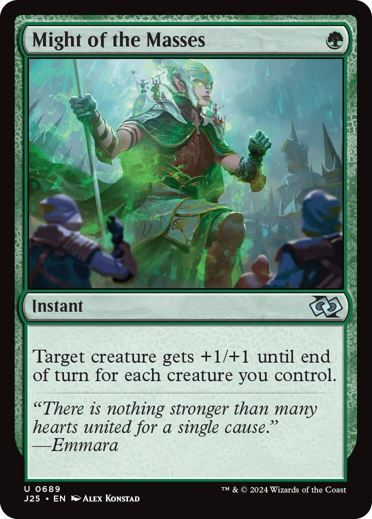 Image for Might of the Masses (Foundations Jumpstart) (689) - Magic: The Gathering