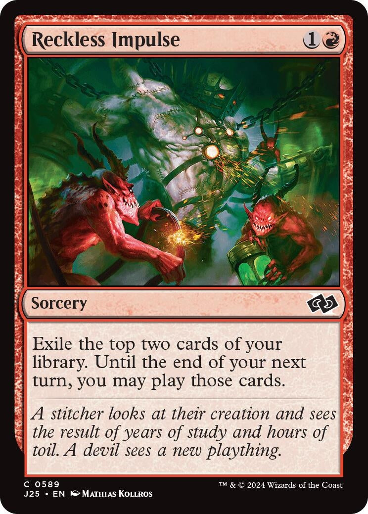 Image for Reckless Impulse (Foundations Jumpstart) (589) - Magic: The Gathering
