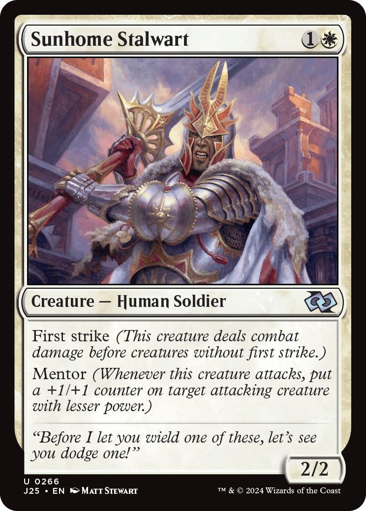 Image for Sunhome Stalwart (Foundations Jumpstart) (266) - Magic: The Gathering