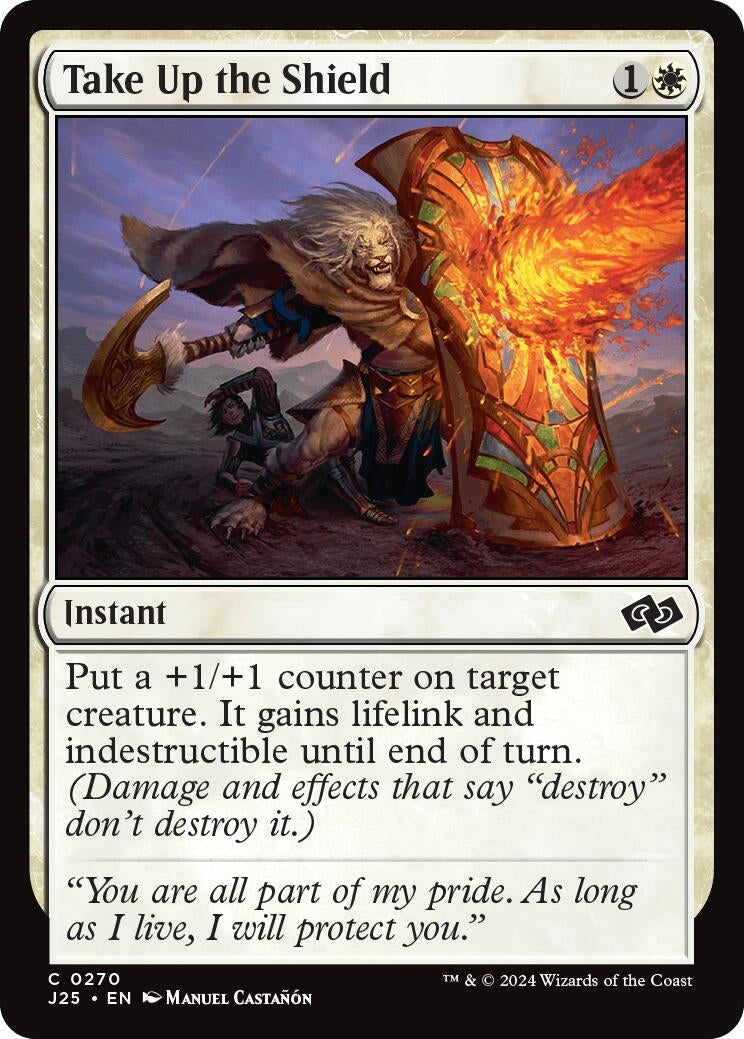 Image for Take Up the Shield (Foundations Jumpstart) (270) - Magic: The Gathering