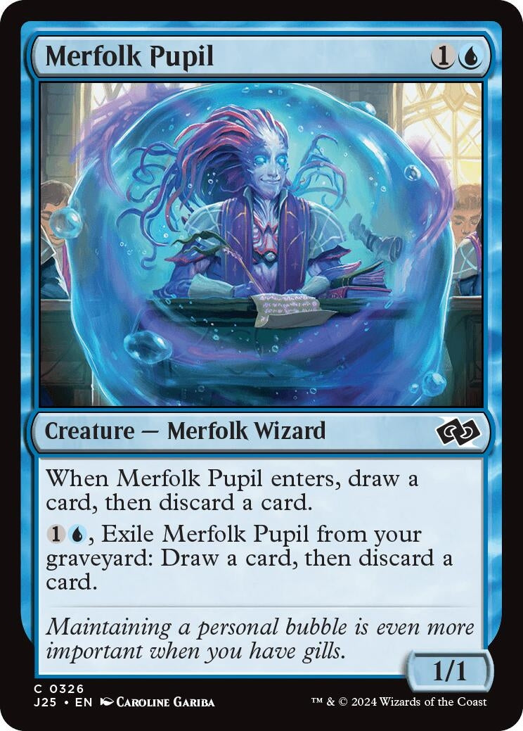 Image for Merfolk Pupil (Foundations Jumpstart) (326) - Magic: The Gathering