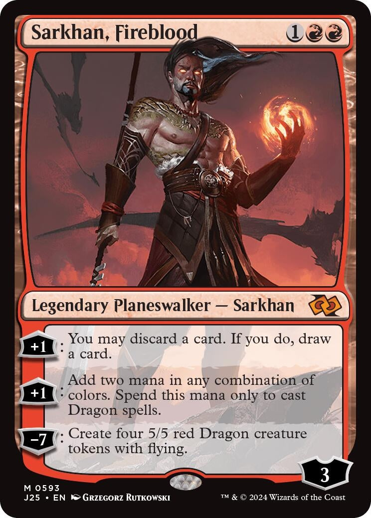 Image for Sarkhan, Fireblood (Foundations Jumpstart) (593) - Magic: The Gathering