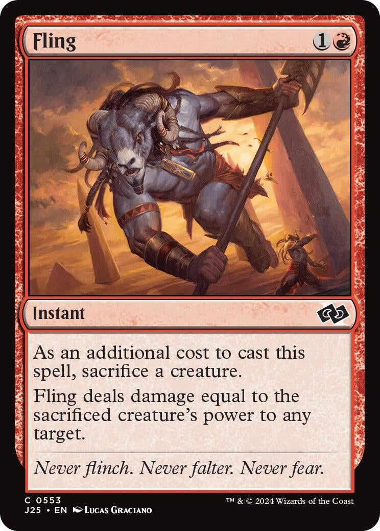 Image for Fling (Foundations Jumpstart) (553) - Magic: The Gathering