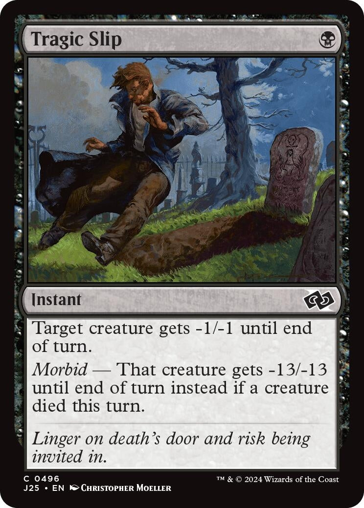 Image for Tragic Slip (Foundations Jumpstart) (496) - Magic: The Gathering