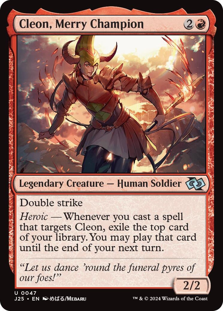 Image for Cleon, Merry Champion (Anime) (Foundations Jumpstart) (47) - Magic: The Gathering