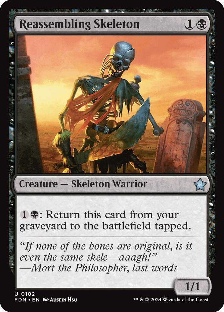 Image for Reassembling Skeleton (Foundations) (182) - Magic: The Gathering
