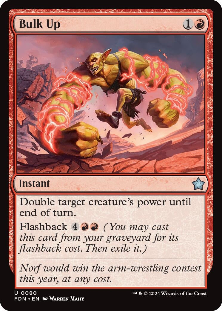 Image for Bulk Up (Foundations) (80) - Magic: The Gathering