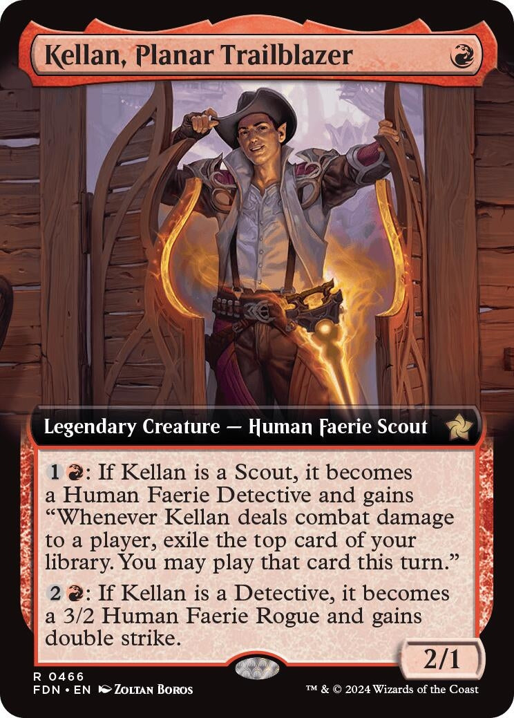 Image for Kellan, Planar Trailblazer (Extended Art) (Foundations) (466) - Magic: The Gathering