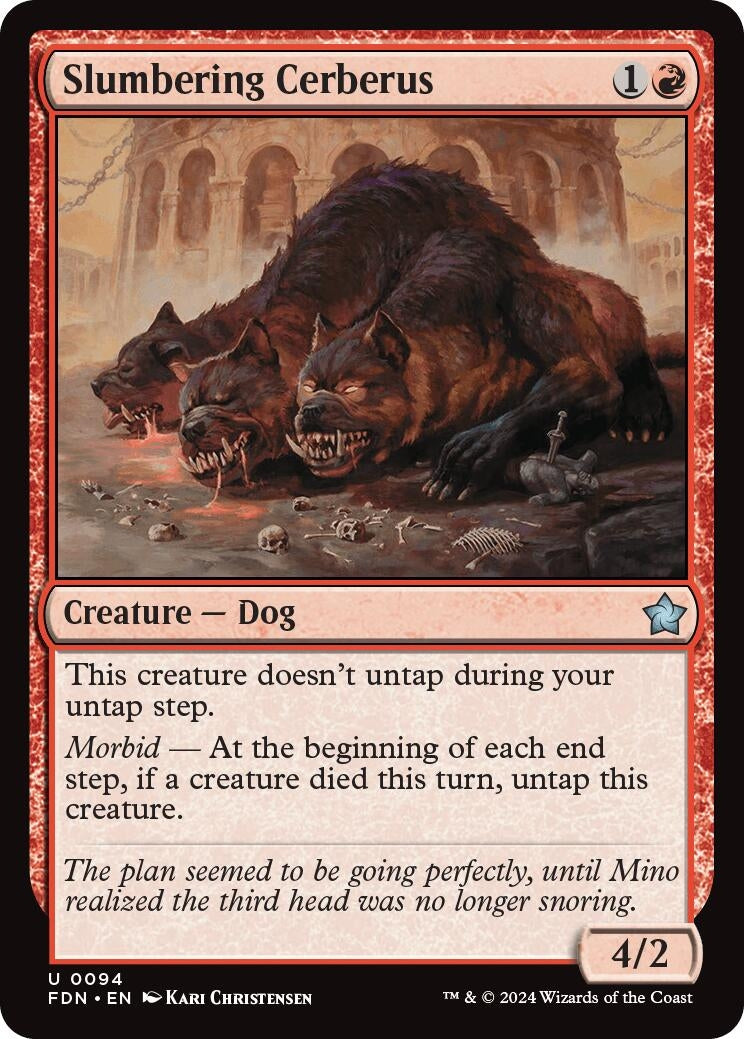 Image for Slumbering Cerberus (Foundations) (94) - Magic: The Gathering