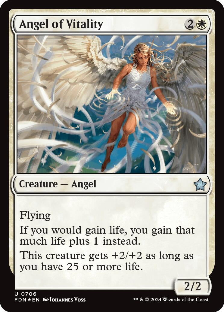 Image for Angel of Vitality (Foundations) (706) - Magic: The Gathering