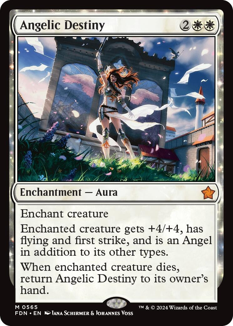 Image for Angelic Destiny (Foundations) (565) - Magic: The Gathering