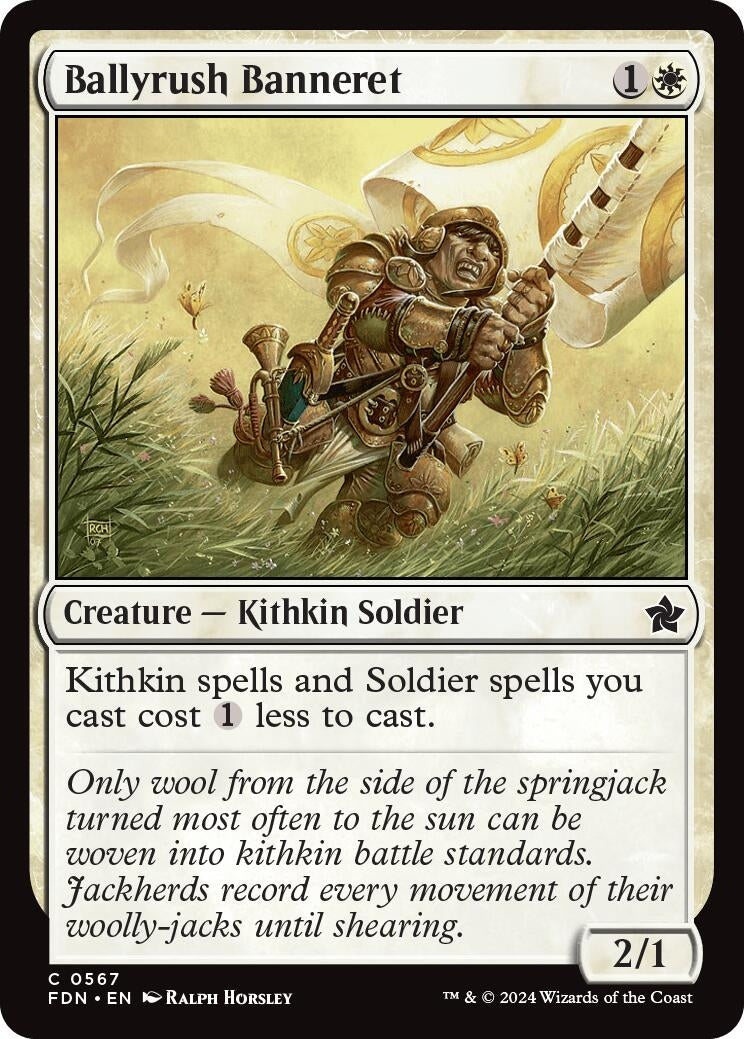 Image for Ballyrush Banneret (Foundations) (567) - Magic: The Gathering