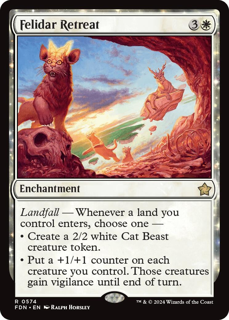 Image for Felidar Retreat (Foundations) (574) - Magic: The Gathering