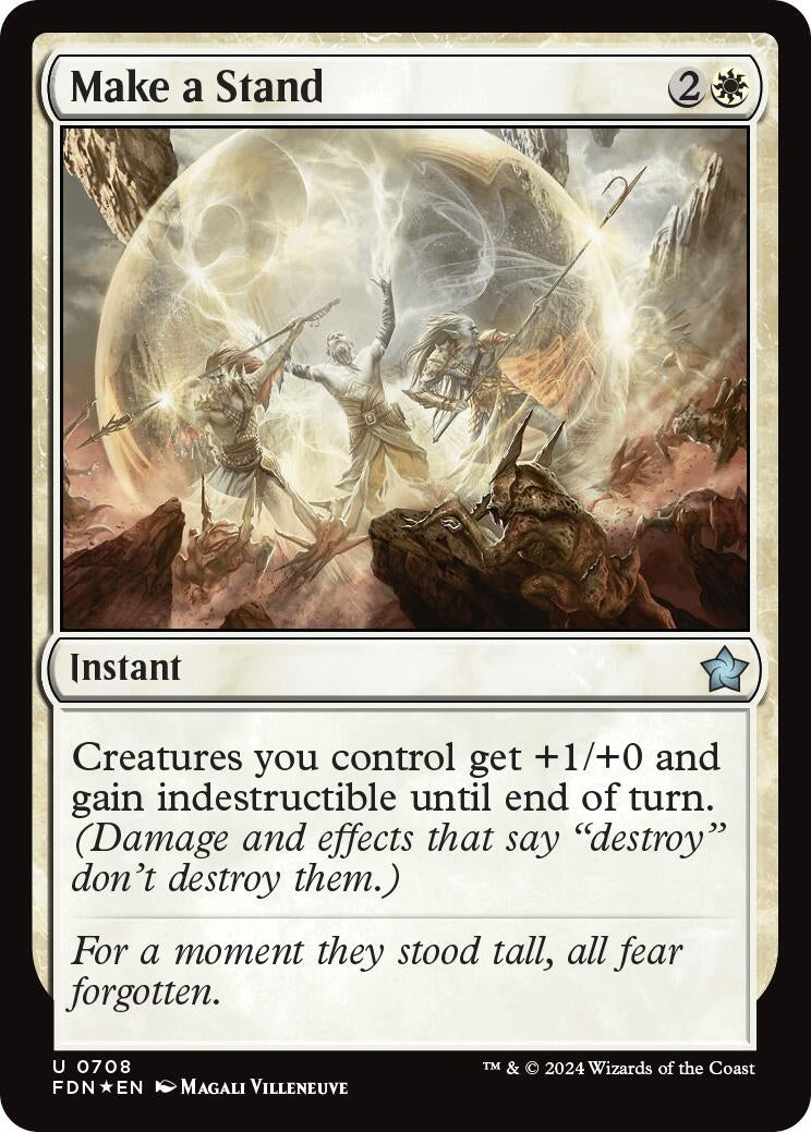 Image for Make a Stand (Foundations) (708) - Magic: The Gathering
