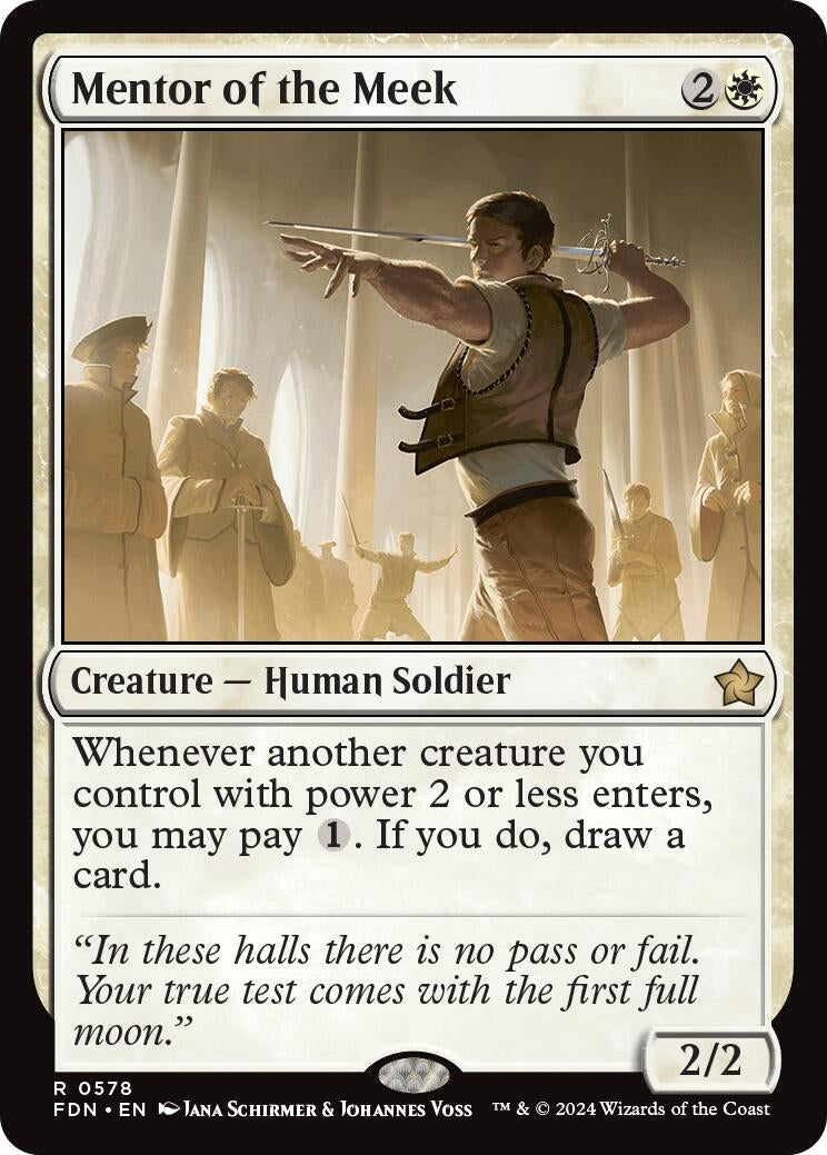 Image for Mentor of the Meek (Foundations) (578) - Magic: The Gathering