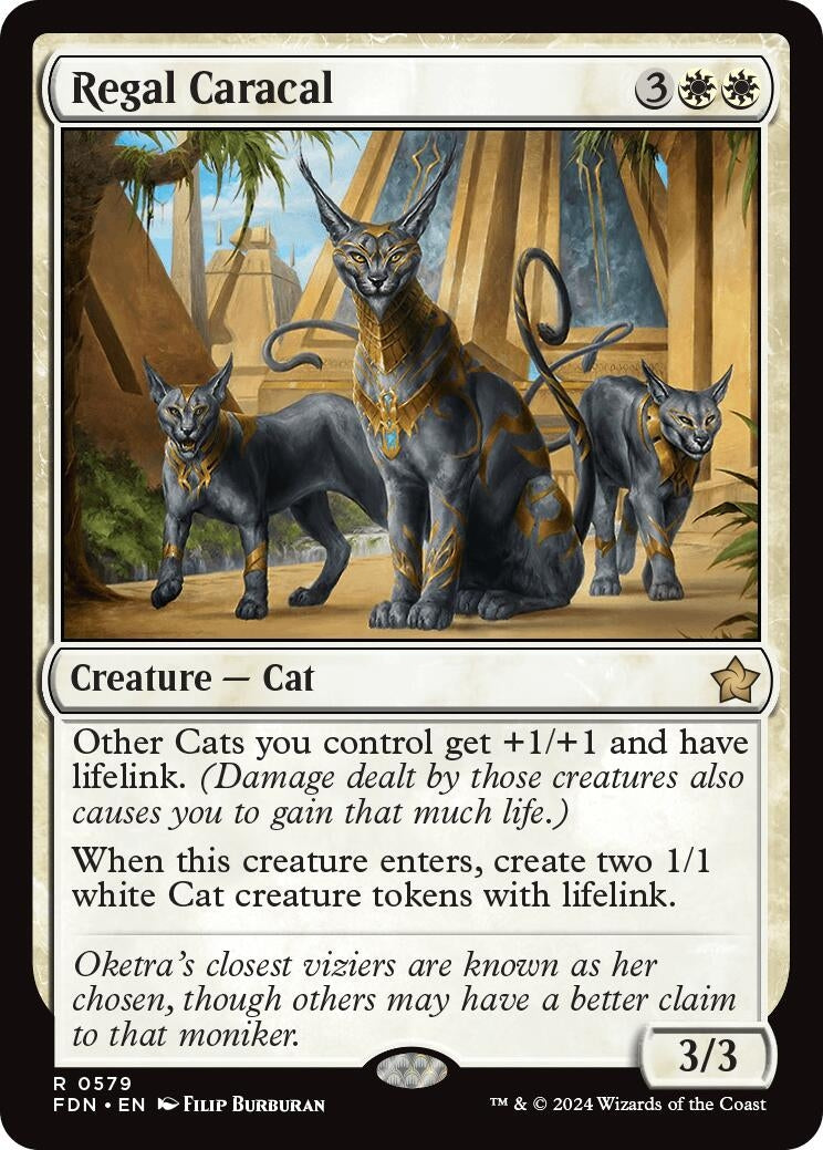 Image for Regal Caracal (Foundations) (579) - Magic: The Gathering