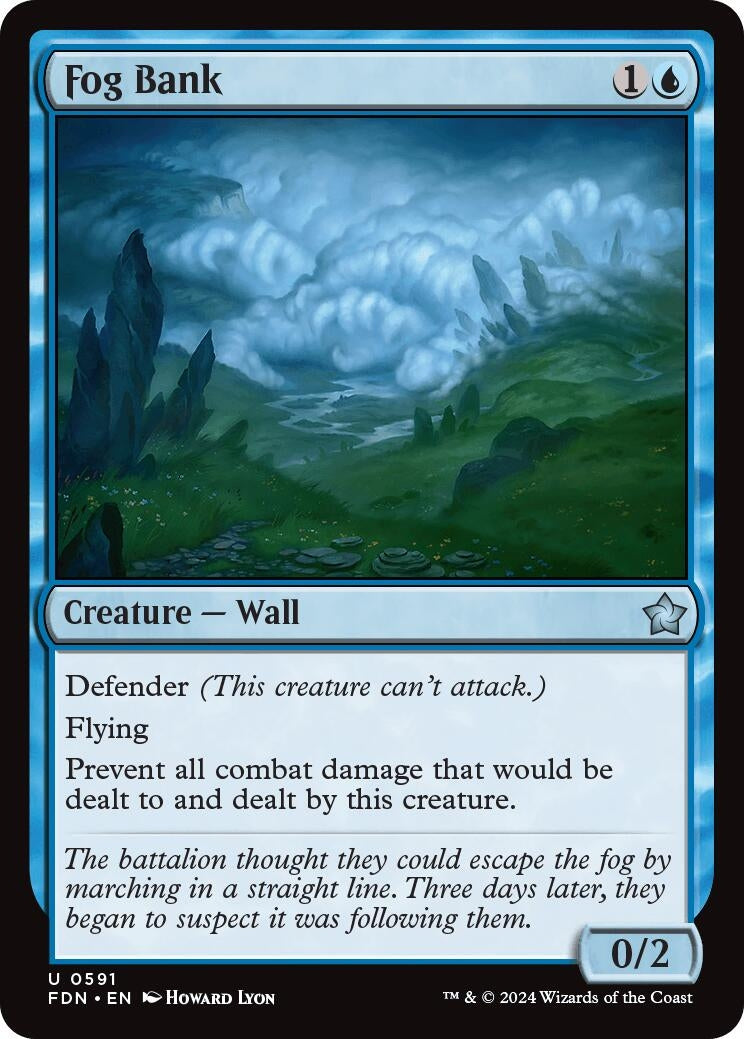 Image for Fog Bank (Foundations) (591) - Magic: The Gathering