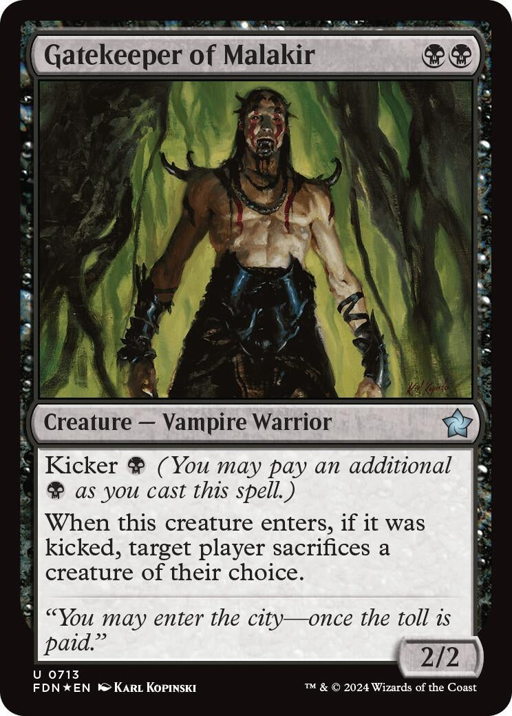 Image for Gatekeeper of Malakir (Foundations) (713) - Magic: The Gathering