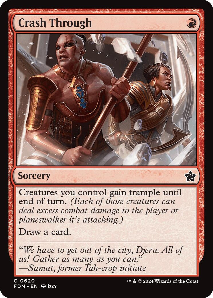 Image for Crash Through (Foundations) (620) - Magic: The Gathering