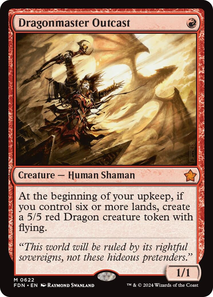 Image for Dragonmaster Outcast (Foundations) (622) - Magic: The Gathering
