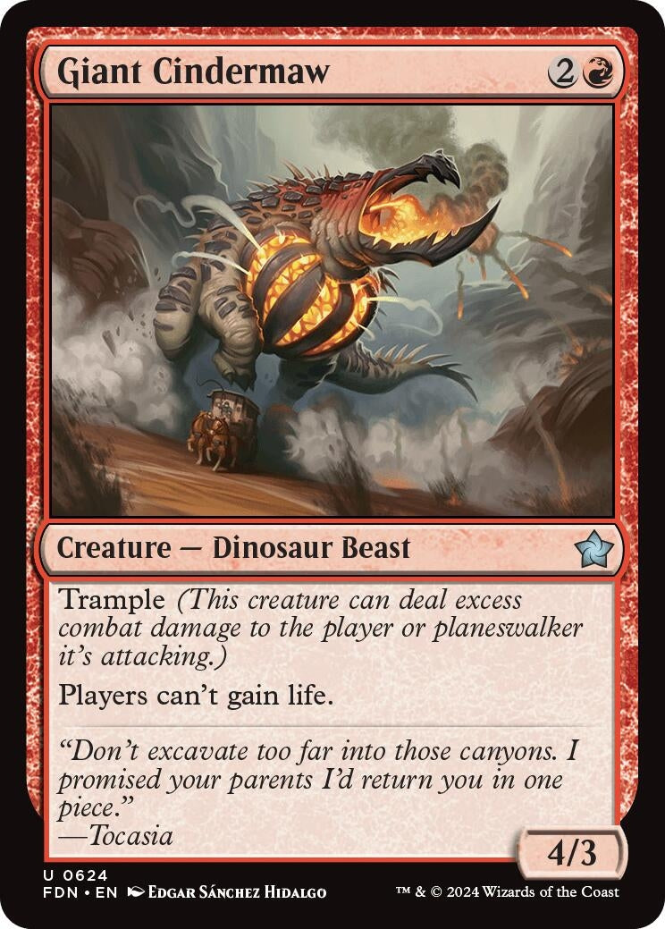 Image for Giant Cindermaw (Foundations) (624) - Magic: The Gathering