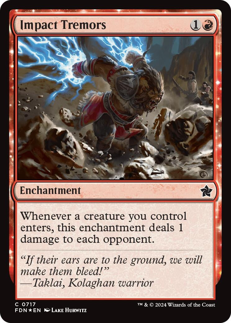 Image for Impact Tremors (Foundations) (717) - Magic: The Gathering