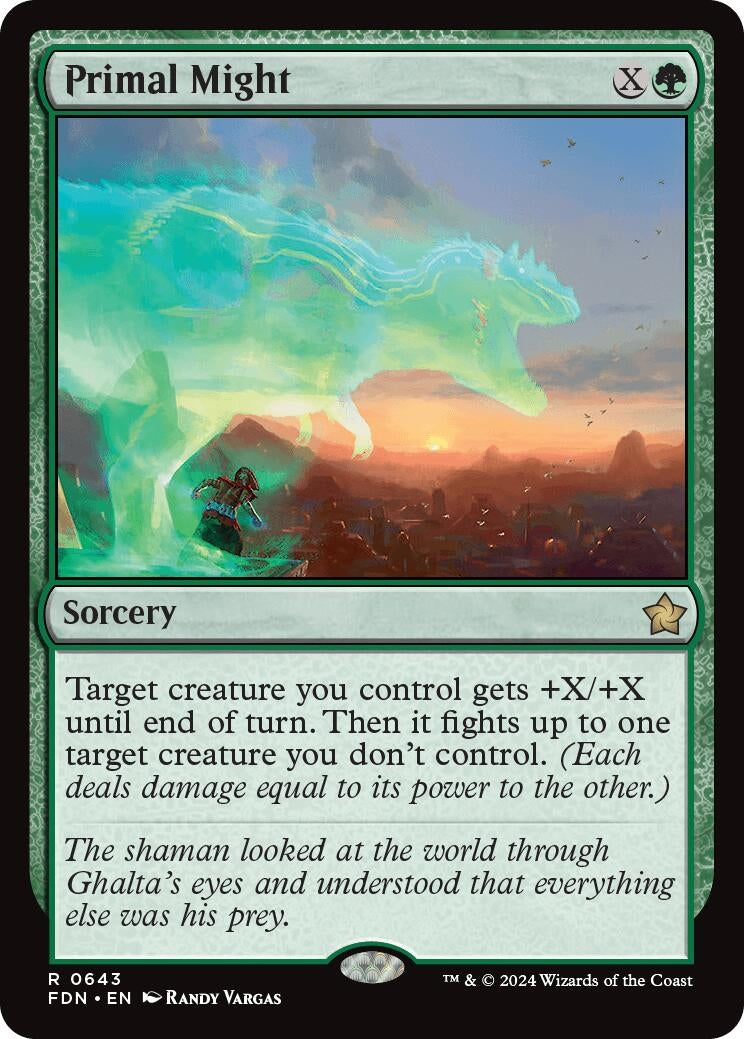 Image for Primal Might (Foundations) (643) - Magic: The Gathering