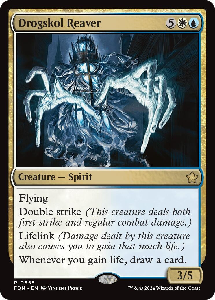 Image for Drogskol Reaver (Foundations) (655) - Magic: The Gathering