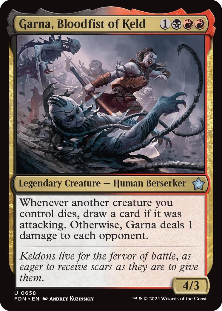Image for Garna, Bloodfist of Keld (Foundations) (658) - Magic: The Gathering