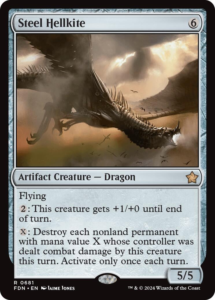 Image for Steel Hellkite (Foundations) (681) - Magic: The Gathering