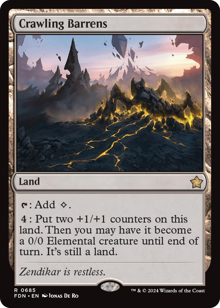 Image for Crawling Barrens (Foundations) (685) - Magic: The Gathering