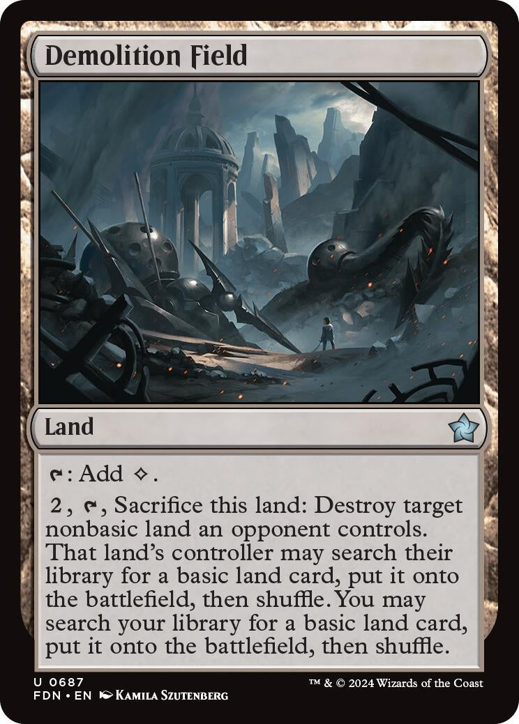 Image for Demolition Field (Foundations) (687) - Magic: The Gathering