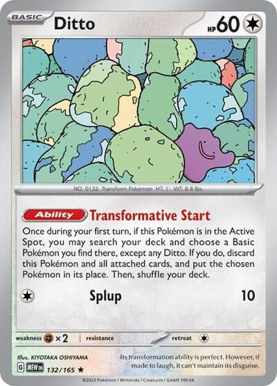 Image for Ditto - 132/165 (Non-Holo) (SV: Scarlet & Violet 151) (132/165) - Pokemon