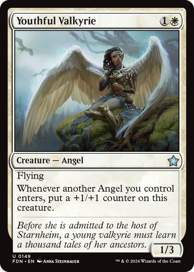 Image for Youthful Valkyrie (Foundations) (149) - Magic: The Gathering