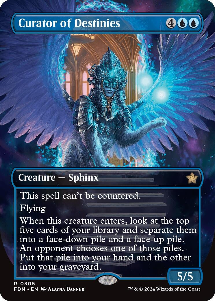 Image for Curator of Destinies (Borderless) (Foundations) (305) - Magic: The Gathering
