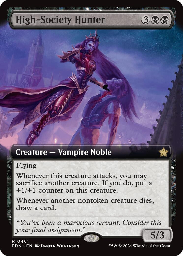 Image for High-Society Hunter (Extended Art) (Foundations) (461) - Magic: The Gathering