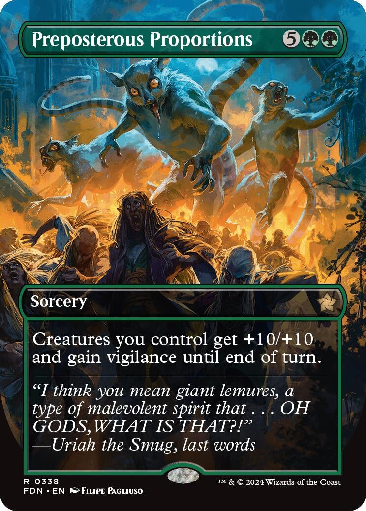 Image for Preposterous Proportions (Borderless) (Foundations) (338) - Magic: The Gathering