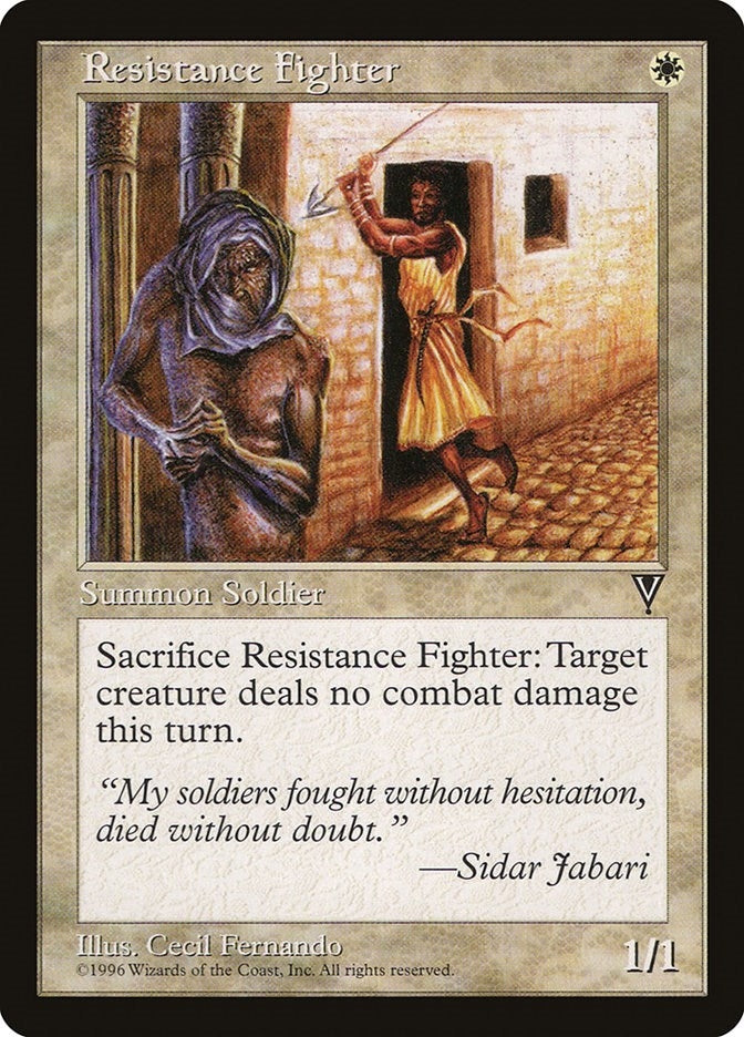 Image for Resistance Fighter (Visions) - Magic: The Gathering
